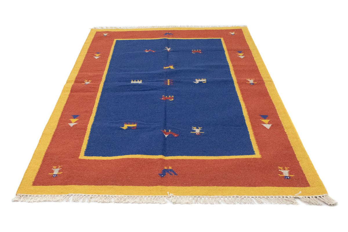 Tapis Kelim - Tendance - 200 x 140 cm - bleu