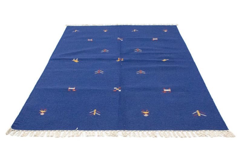 Tapis Kelim - Tendance - 200 x 140 cm - bleu