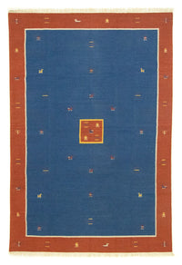 Tapis Kelim - Tendance - 300 x 200 cm - bleu