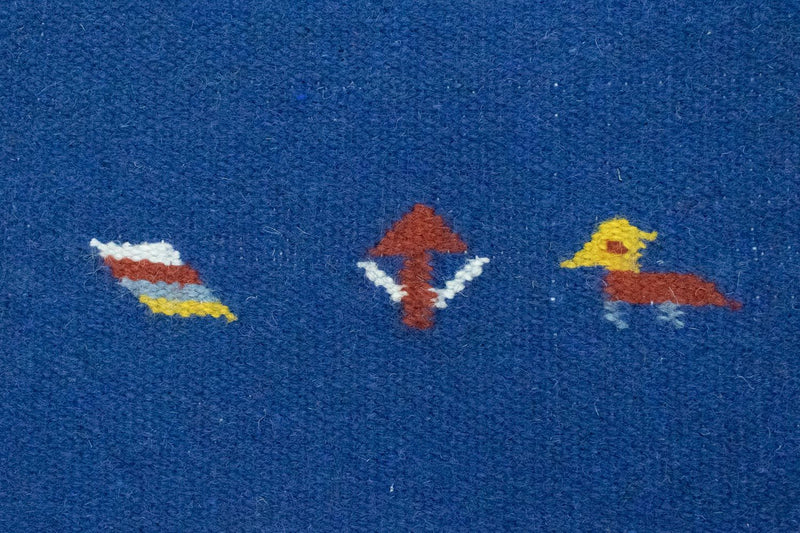 Tapis Kelim - Tendance - 180 x 120 cm - bleu
