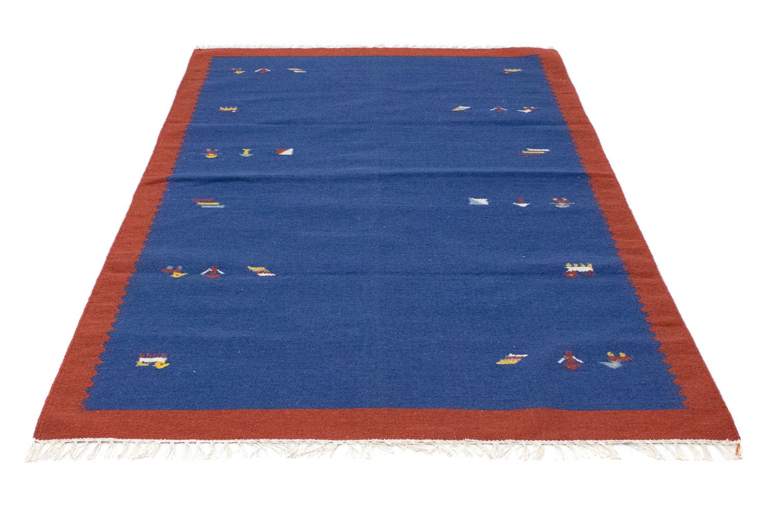 Tapis Kelim - Tendance - 180 x 120 cm - bleu