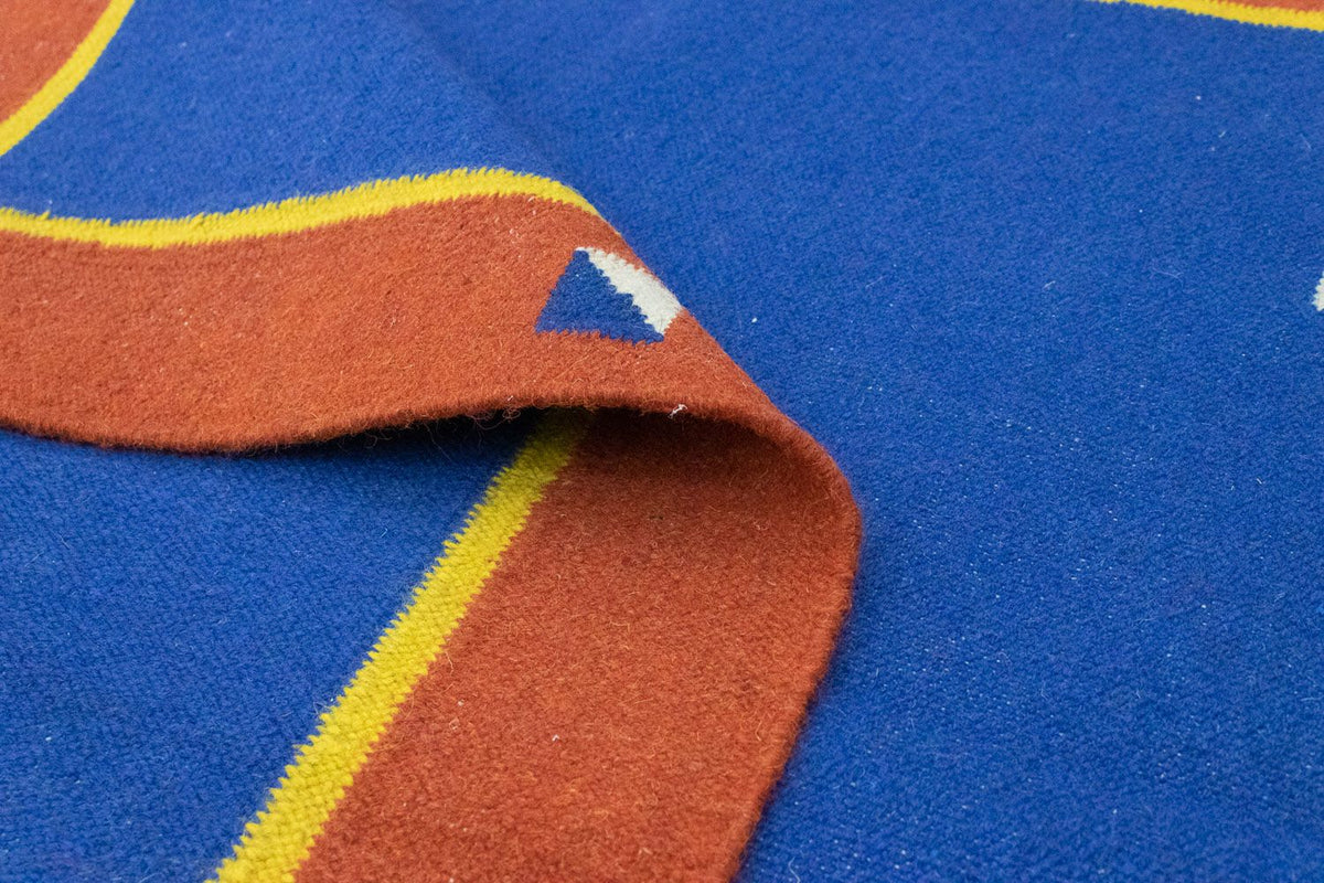 Tapis Kelim - Tendance - 180 x 120 cm - bleu