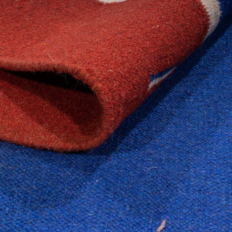 Tapis Kelim - Tendance - 240 x 170 cm - bleu foncé