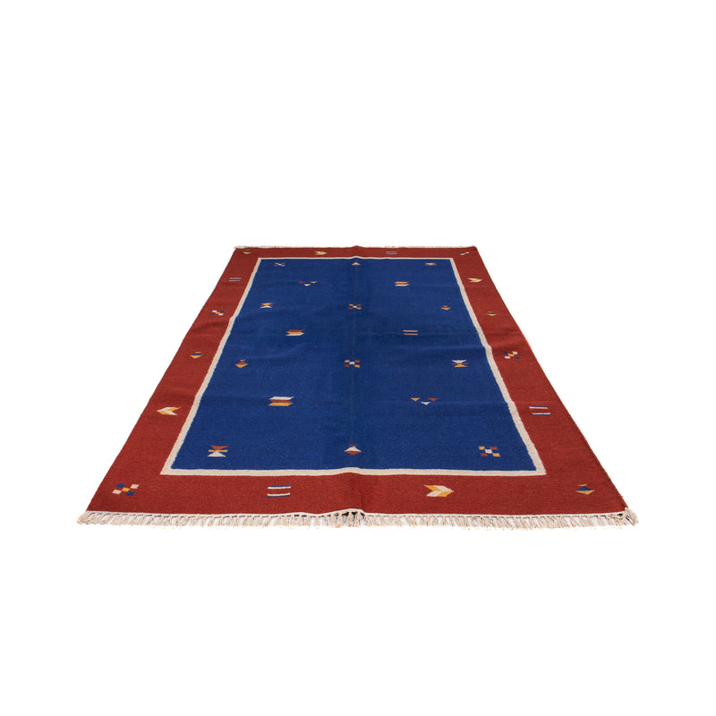 Tapis Kelim - Tendance - 240 x 170 cm - bleu foncé