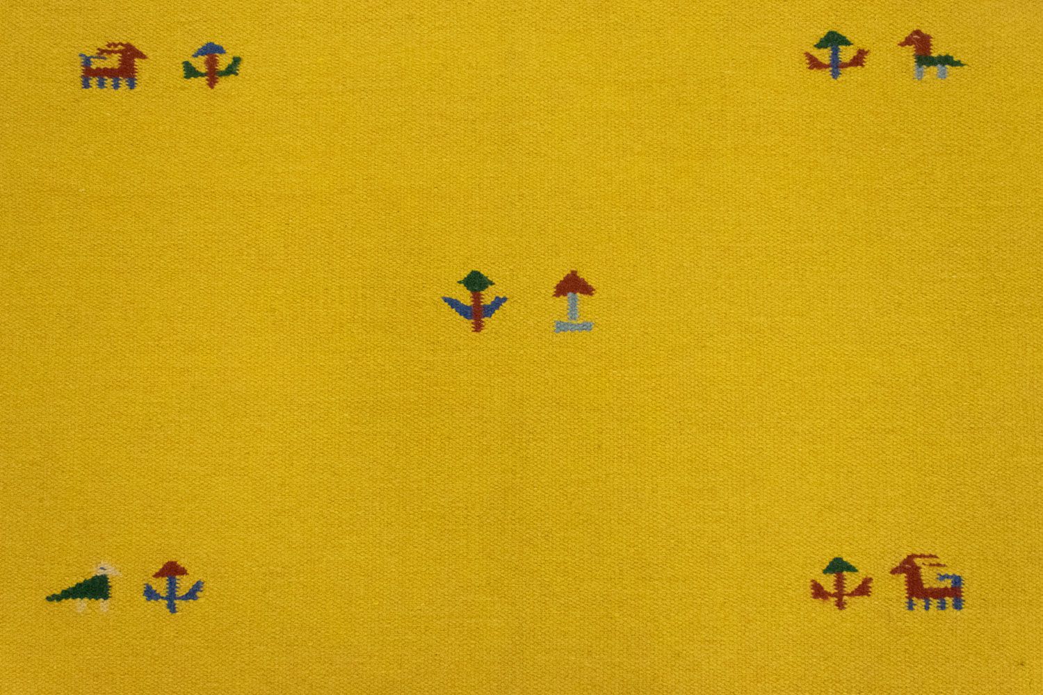 Tapis Kelim - Tendance - 180 x 120 cm - jaune