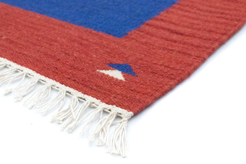Tapis Kelim - Tendance - 180 x 120 cm - bleu