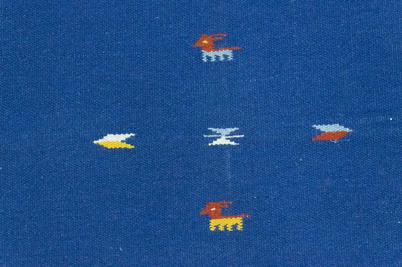 Tapis Kelim - Tendance - 180 x 120 cm - bleu