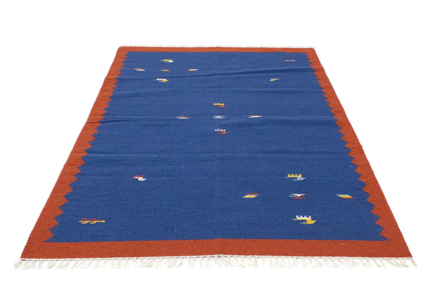 Tapis Kelim - Tendance - 180 x 120 cm - bleu