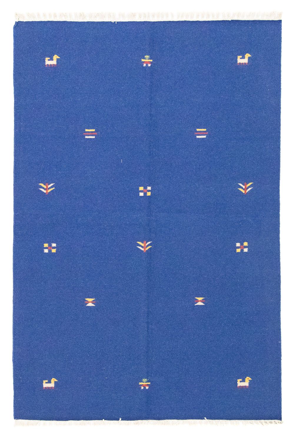 Tapis Kelim - Tendance - 200 x 140 cm - bleu