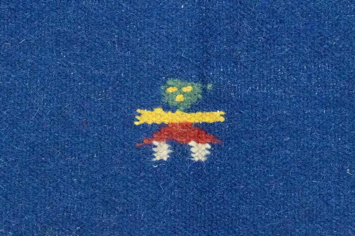 Tapis Kelim - Tendance - 200 x 140 cm - bleu