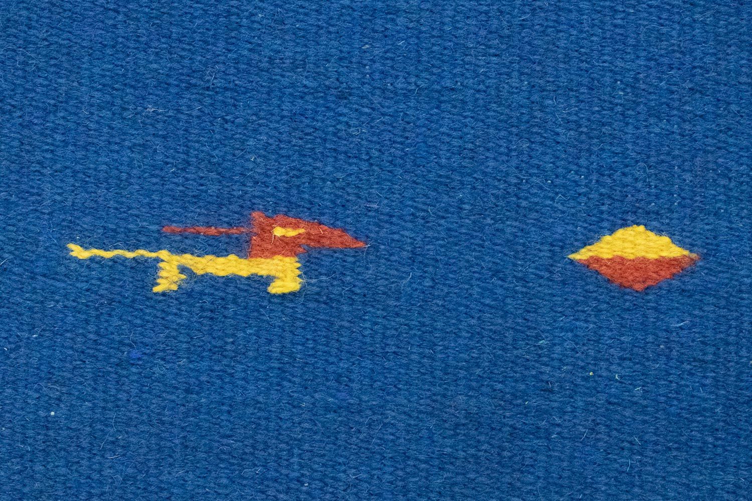 Tapis Kelim - Tendance - 200 x 140 cm - bleu