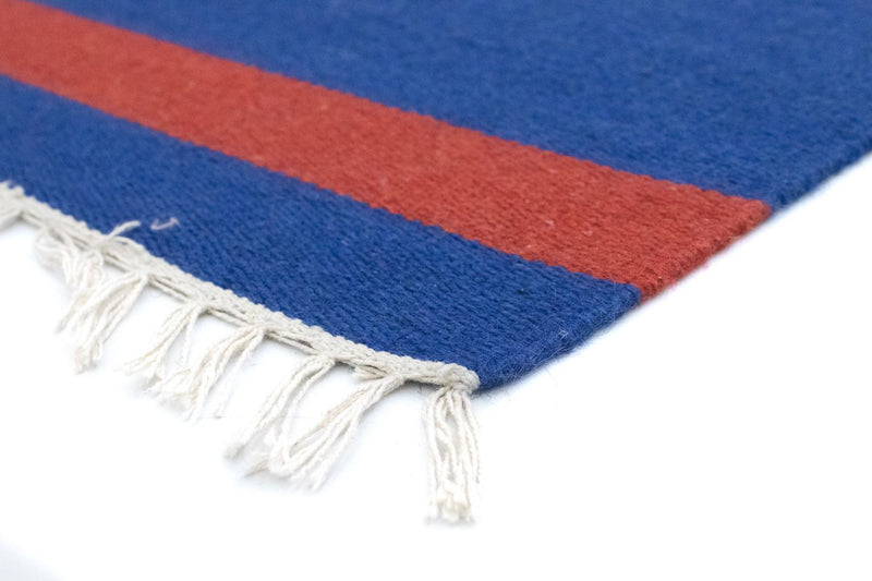 Tapis Kelim - Tendance - 200 x 140 cm - bleu
