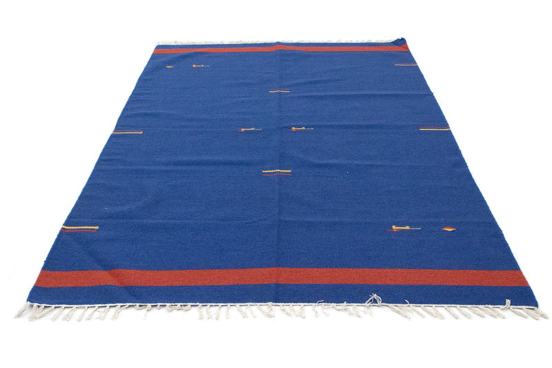 Tapis Kelim - Tendance - 200 x 140 cm - bleu
