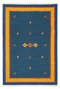 Tapis Kelim - Tendance - 300 x 200 cm - bleu