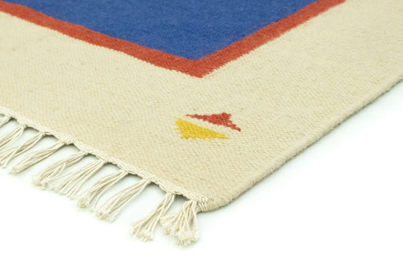 Tapis Kelim - Tendance - 180 x 120 cm - bleu