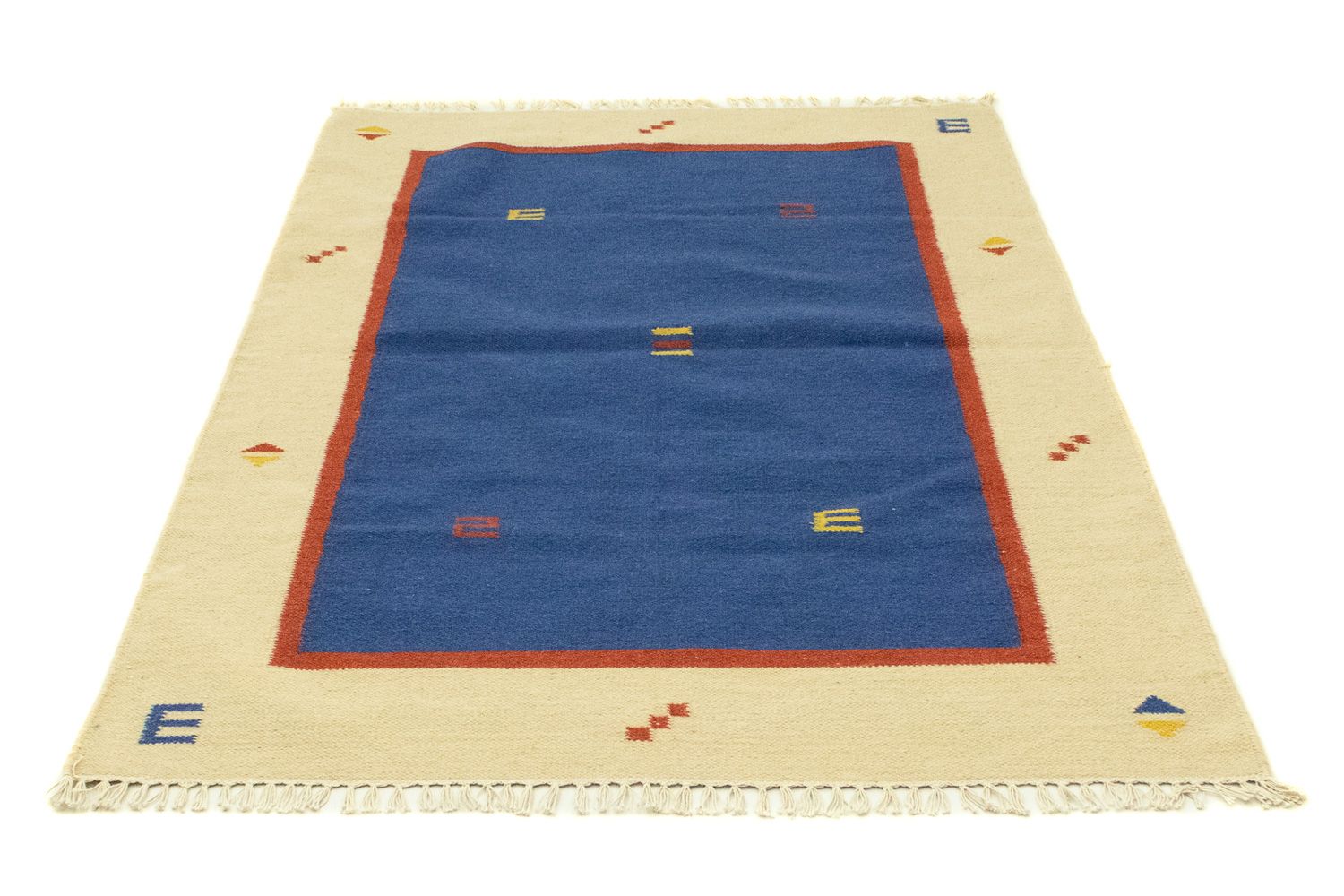 Tapis Kelim - Tendance - 180 x 120 cm - bleu