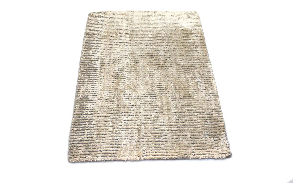 Tapis en viscose - 95 x 65 cm - beige
