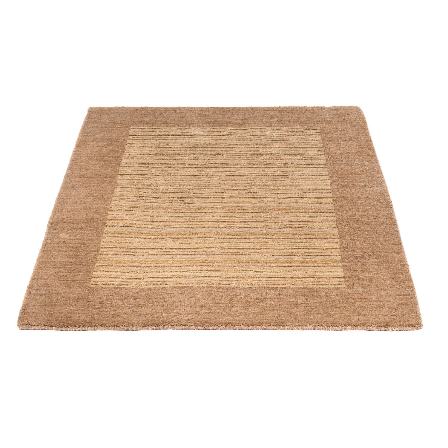 Tapis Gabbeh - Loribaft Softy - 117 x 91 cm - marron clair