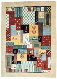Tapis Gabbeh - Loribaft Persan - 198 x 150 cm - colorée