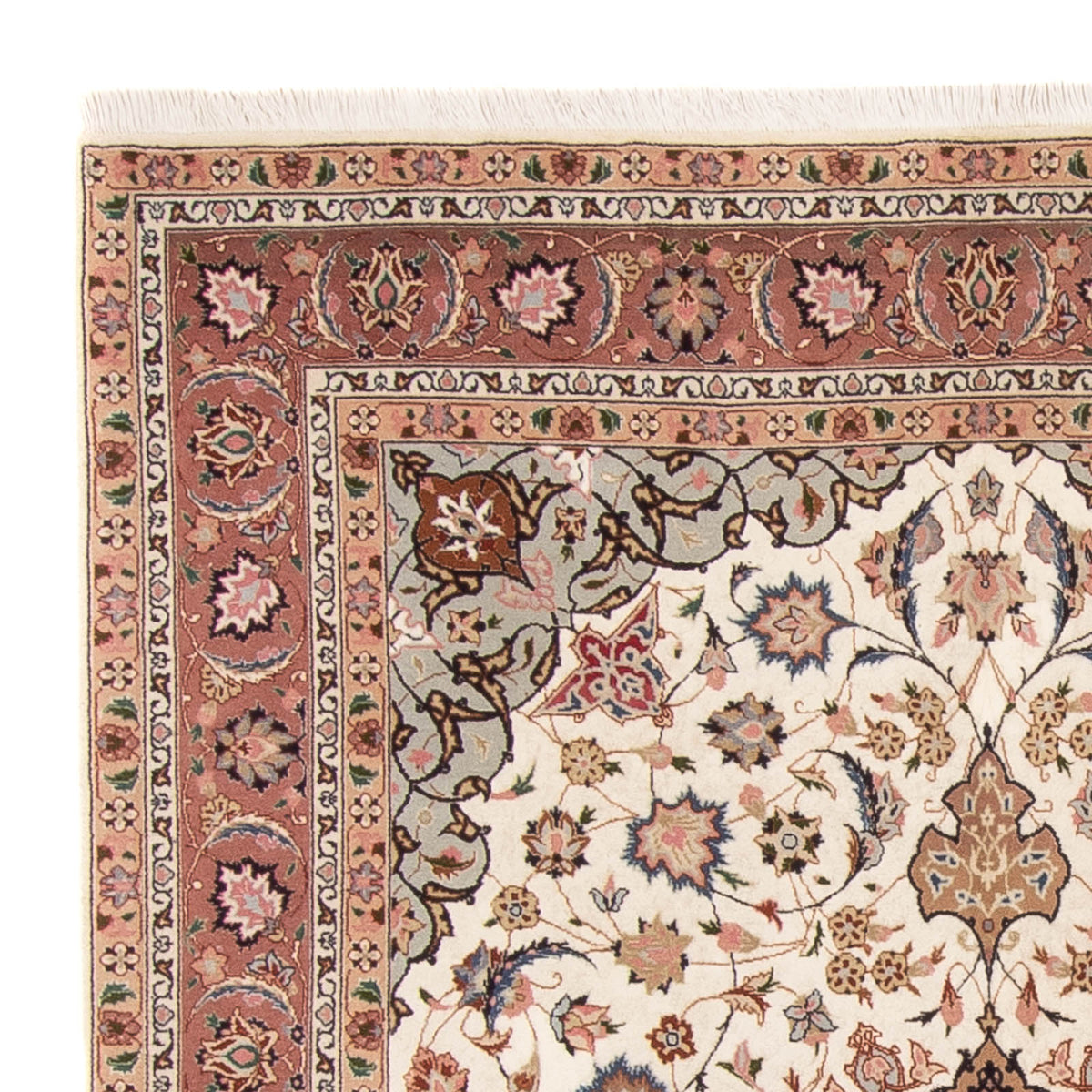 Tapis persan - Tabriz - Royal - 214 x 149 cm - crème