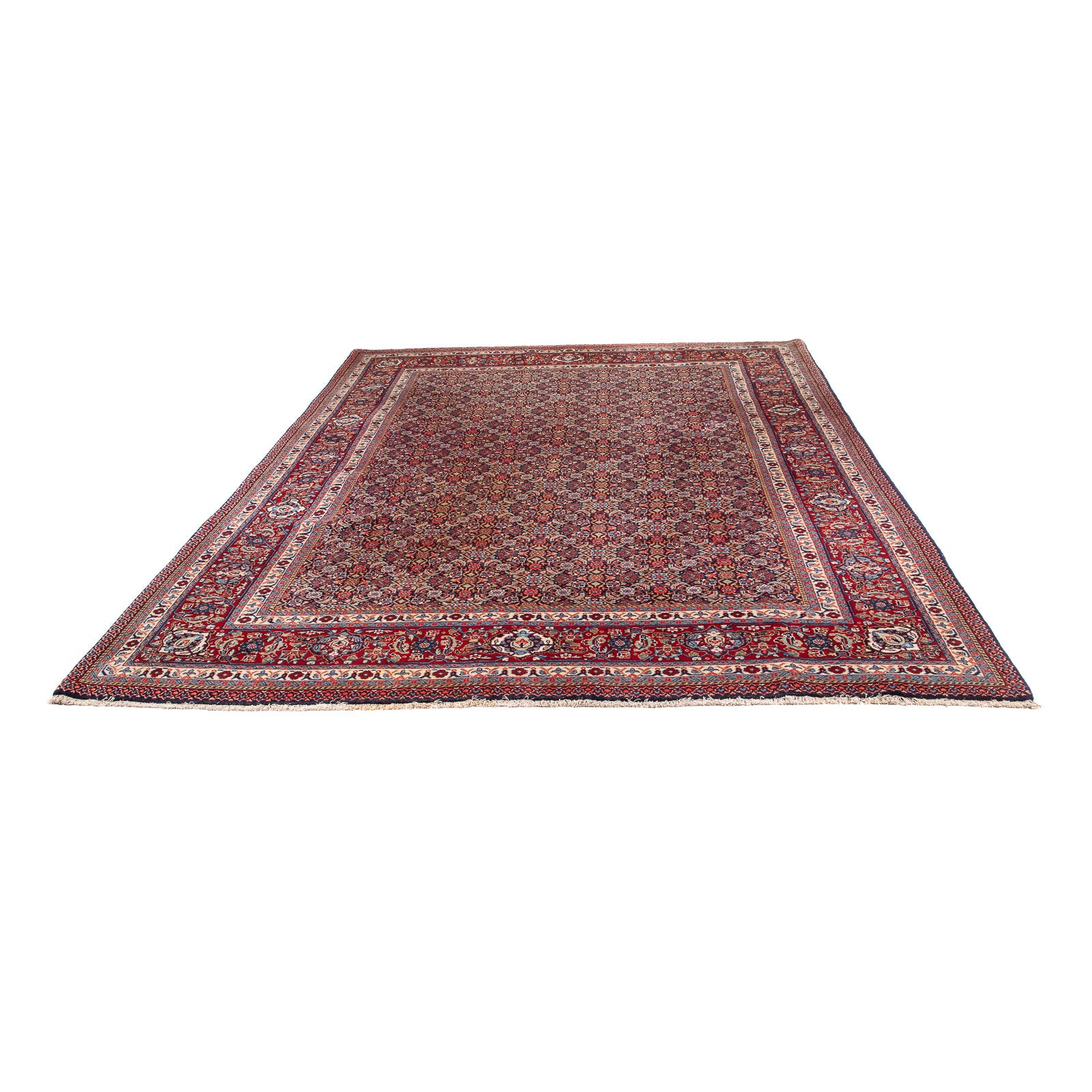Tapis persan - Nomadic - 320 x 221 cm - bleu foncé