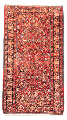 Tapis de couloir Tapis afghan - 194 x 108 cm - rouge