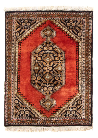 Tapis de Qom en soie Tapis 56x77cm - Tapis persan