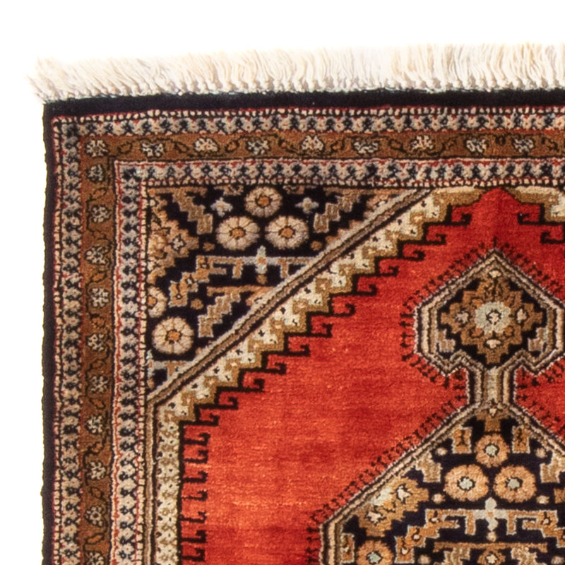 Tapis en soie - Ghom soie - Premium - 77 x 56 cm - orange