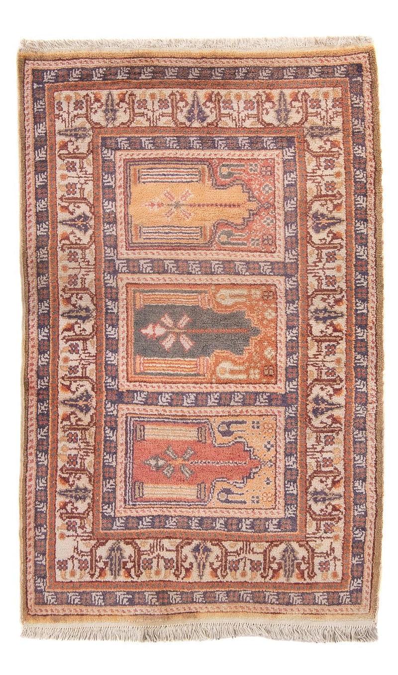 Tapis en soie - Kayseri - 97 x 61 cm - multicolore