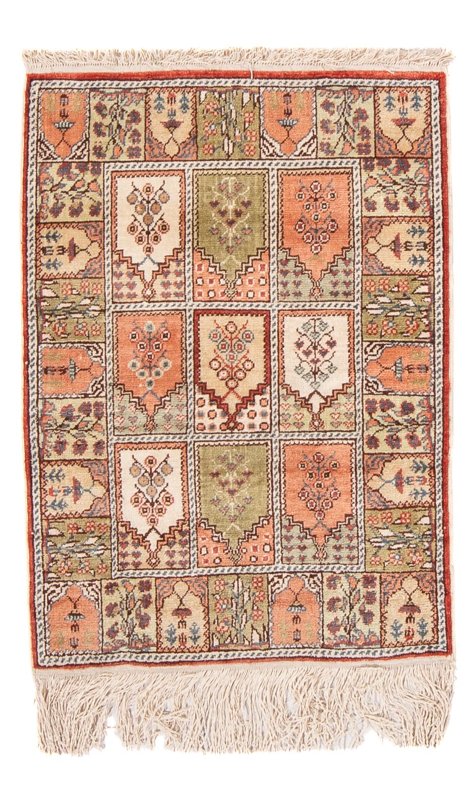 Tapis oriental - Hereke - 59 x 45 cm - multicolore
