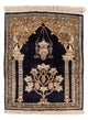 Tapis de Qom en soie Tapis 72x57cm - Tapis persan