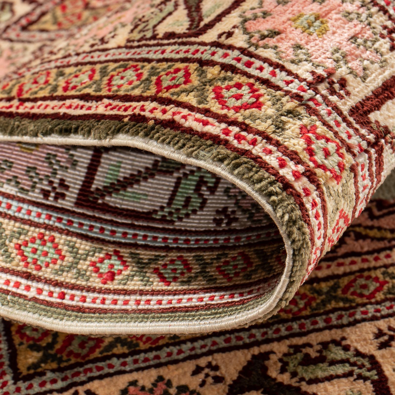 Tapis oriental - Hereke - 61 x 41 cm - multicolore