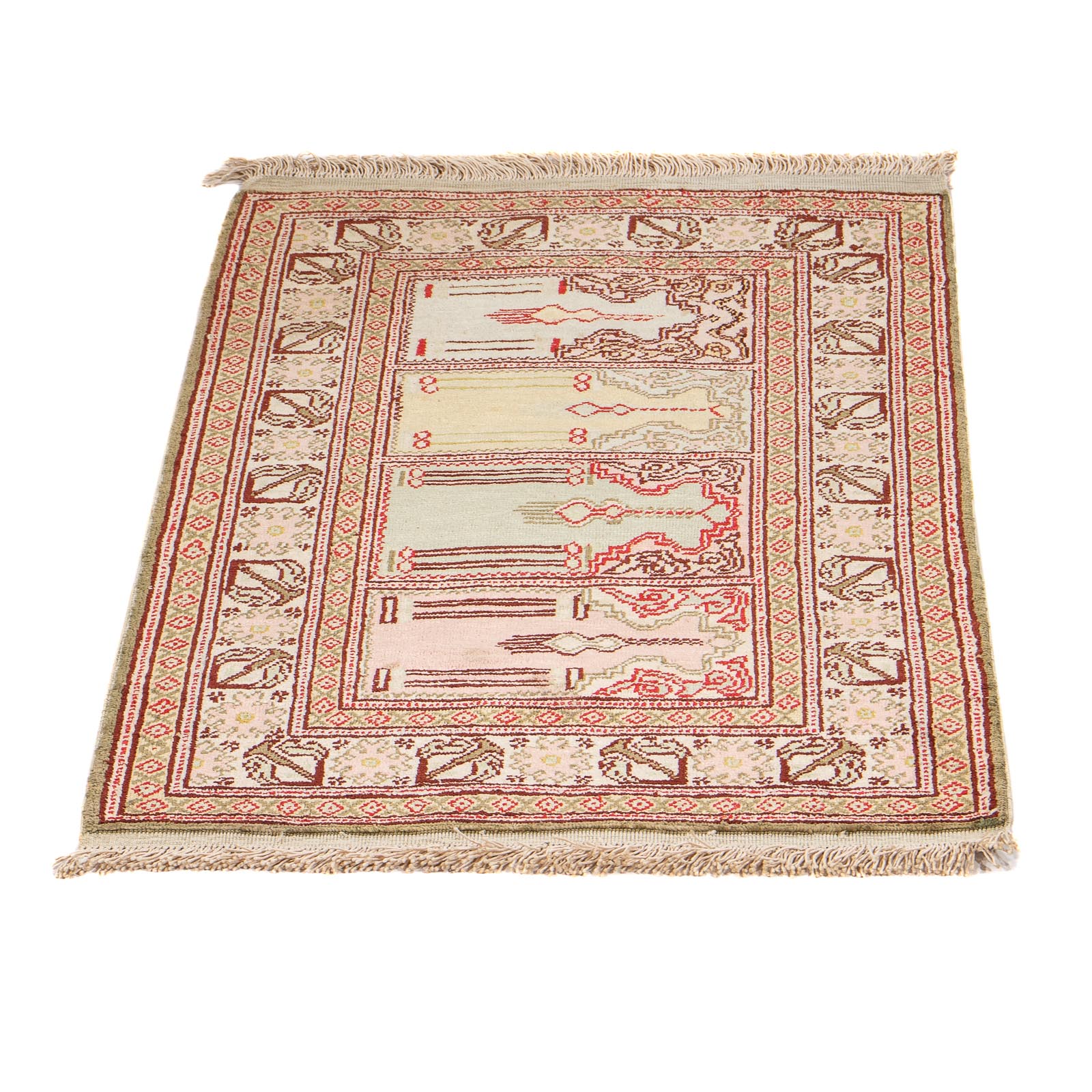 Tapis oriental - Hereke - 61 x 41 cm - multicolore
