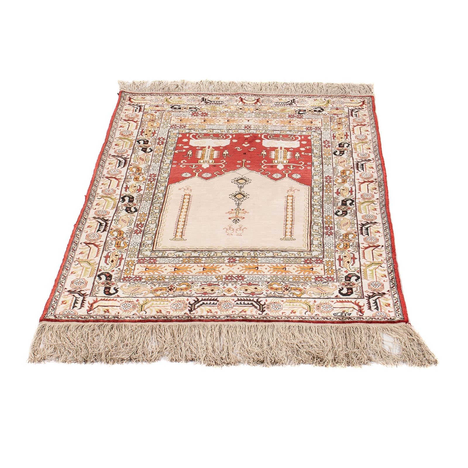 Tapis oriental - Hereke - 119 x 72 cm - multicolore