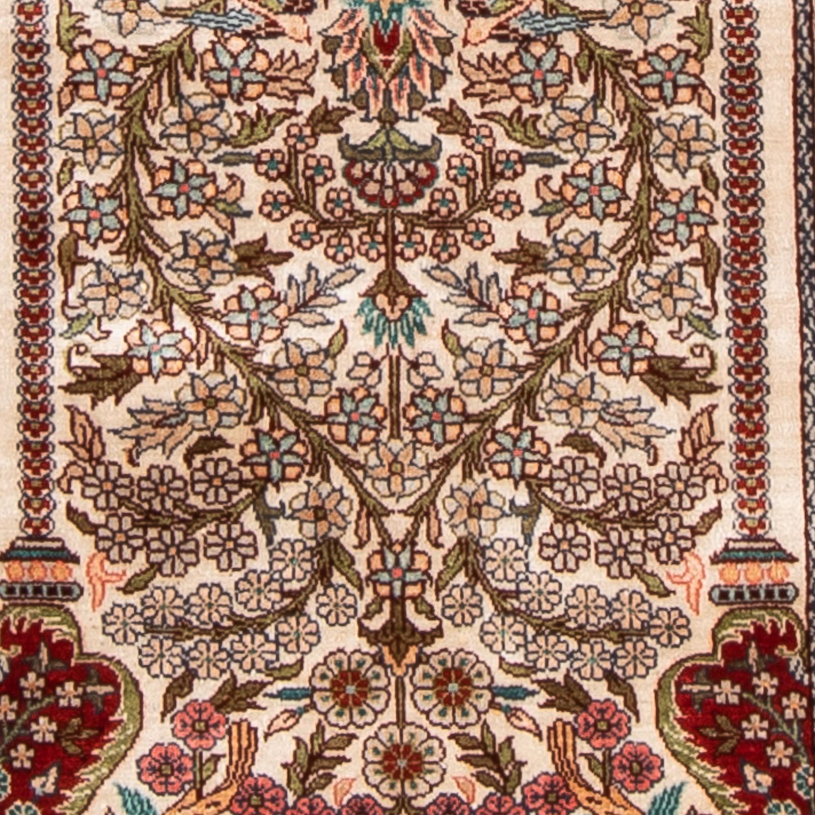 Tapis oriental - Hereke - 91 x 62 cm - multicolore