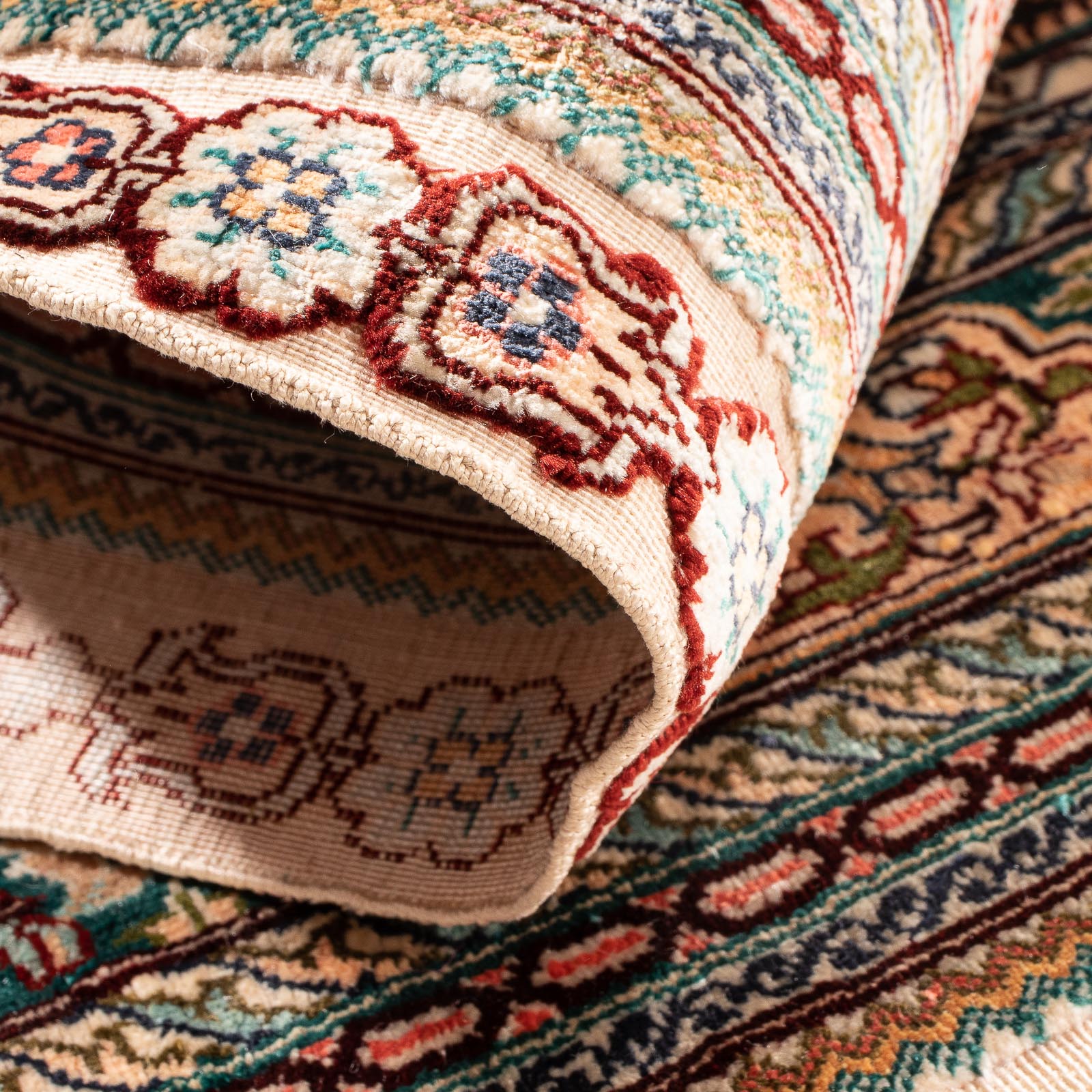 Tapis oriental - Hereke - 91 x 62 cm - multicolore