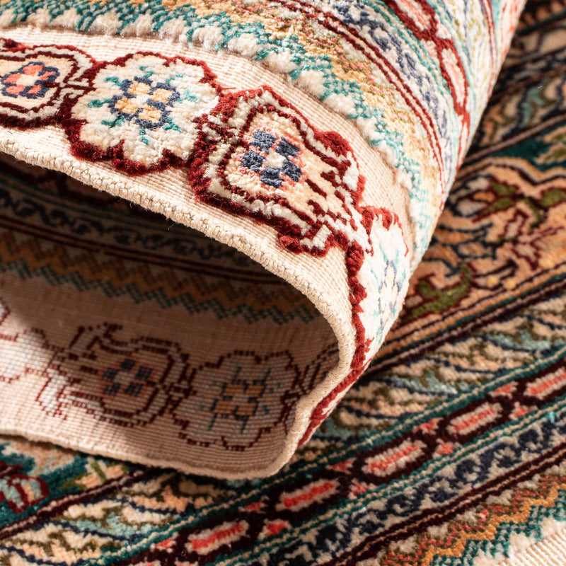 Tapis oriental - Hereke - 91 x 62 cm - multicolore