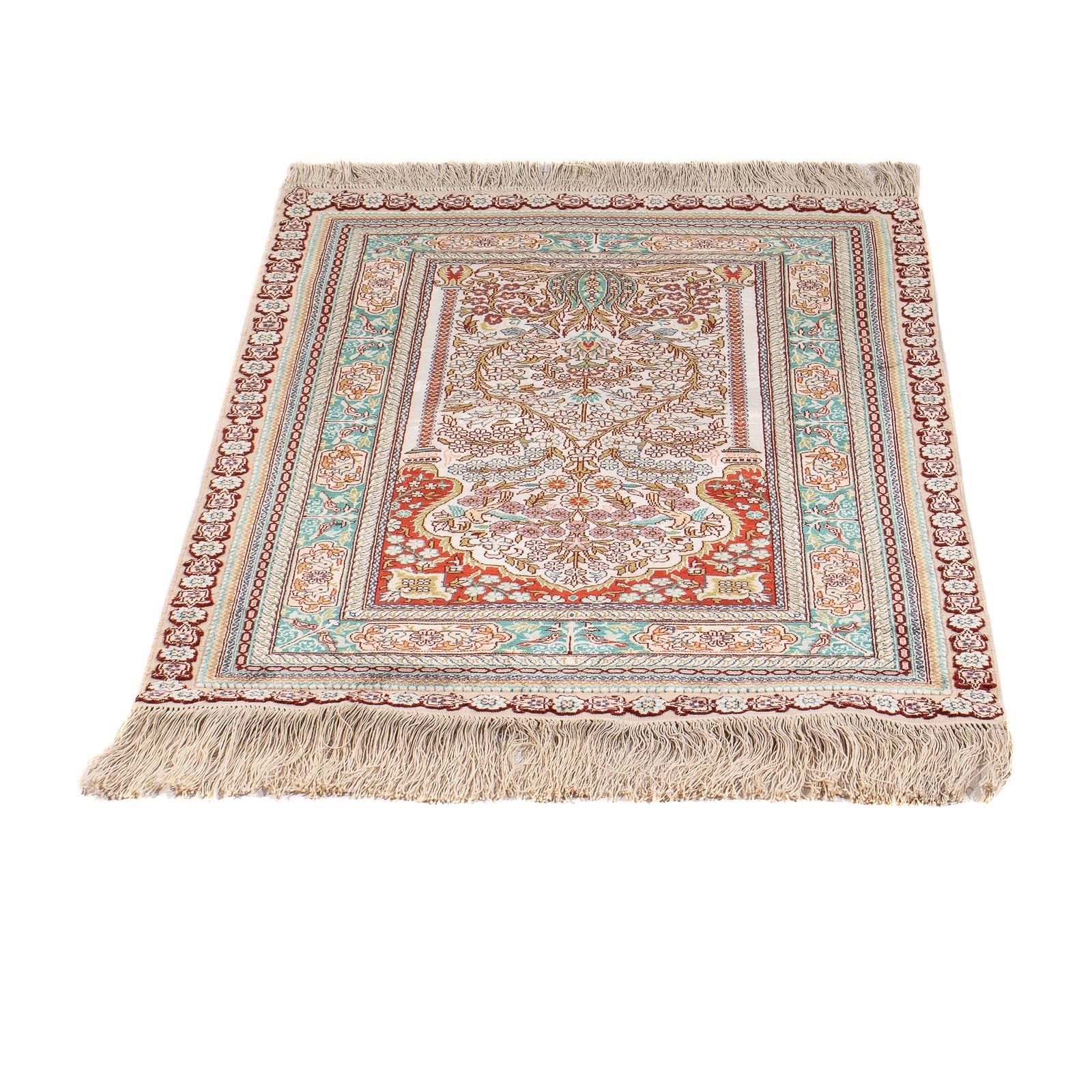 Tapis oriental - Hereke - 91 x 62 cm - multicolore