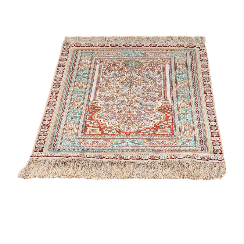 Tapis oriental - Hereke - 91 x 62 cm - multicolore