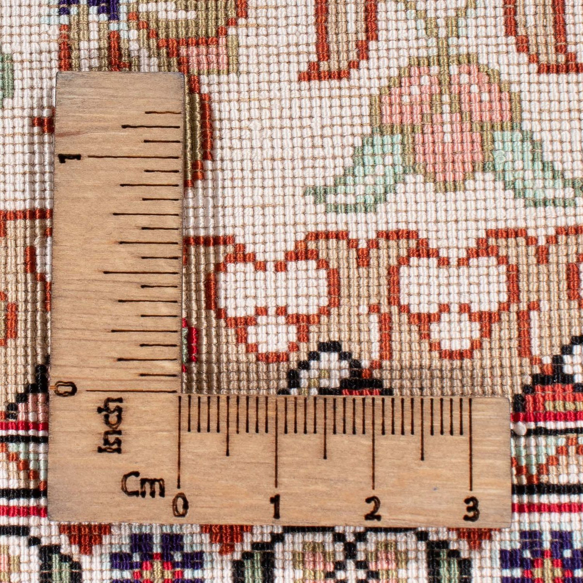 Tapis en soie - Ghom soie - Premium - 119 x 77 cm - beige