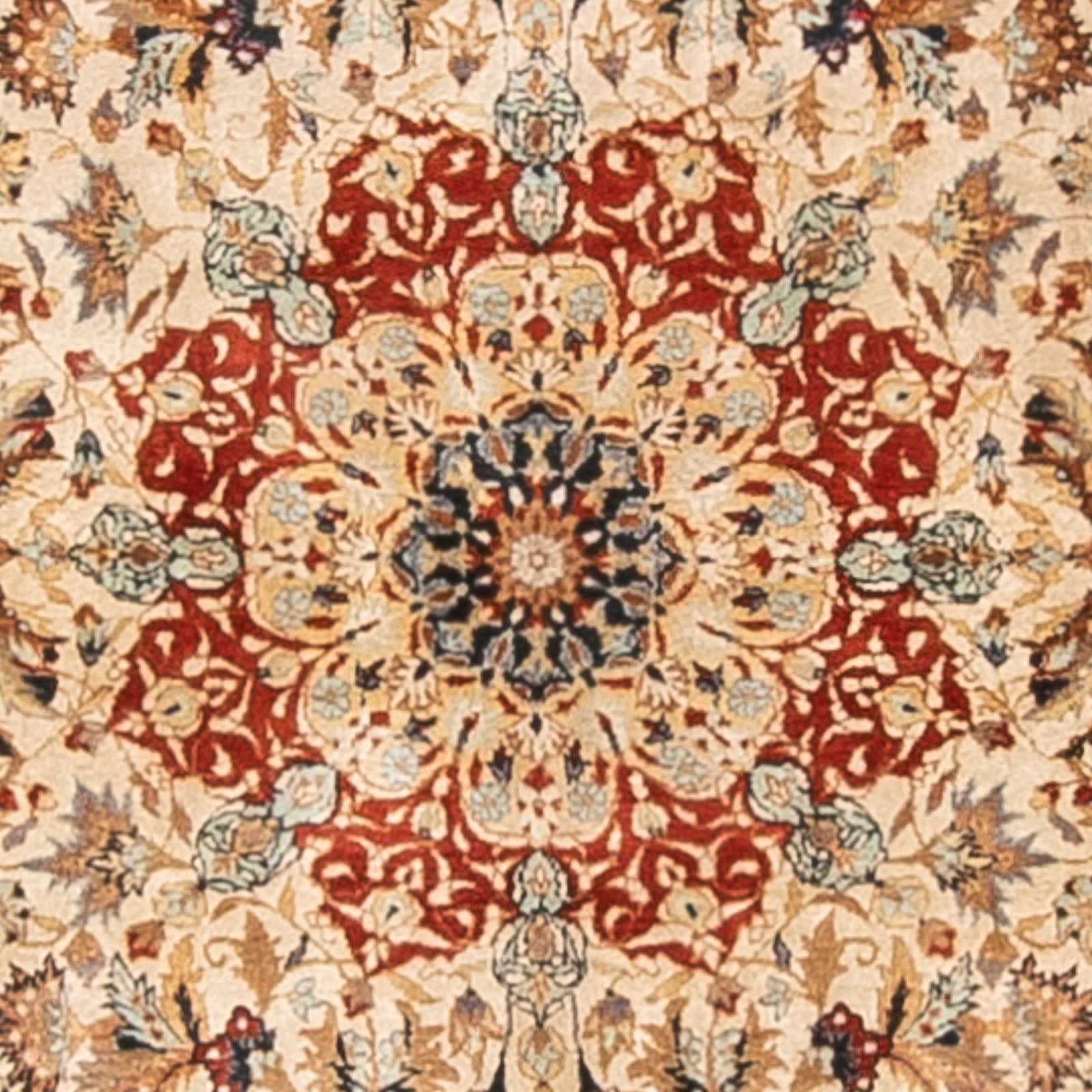 Tapis en soie - Soie chinoise - 154 x 94 cm - multicolore