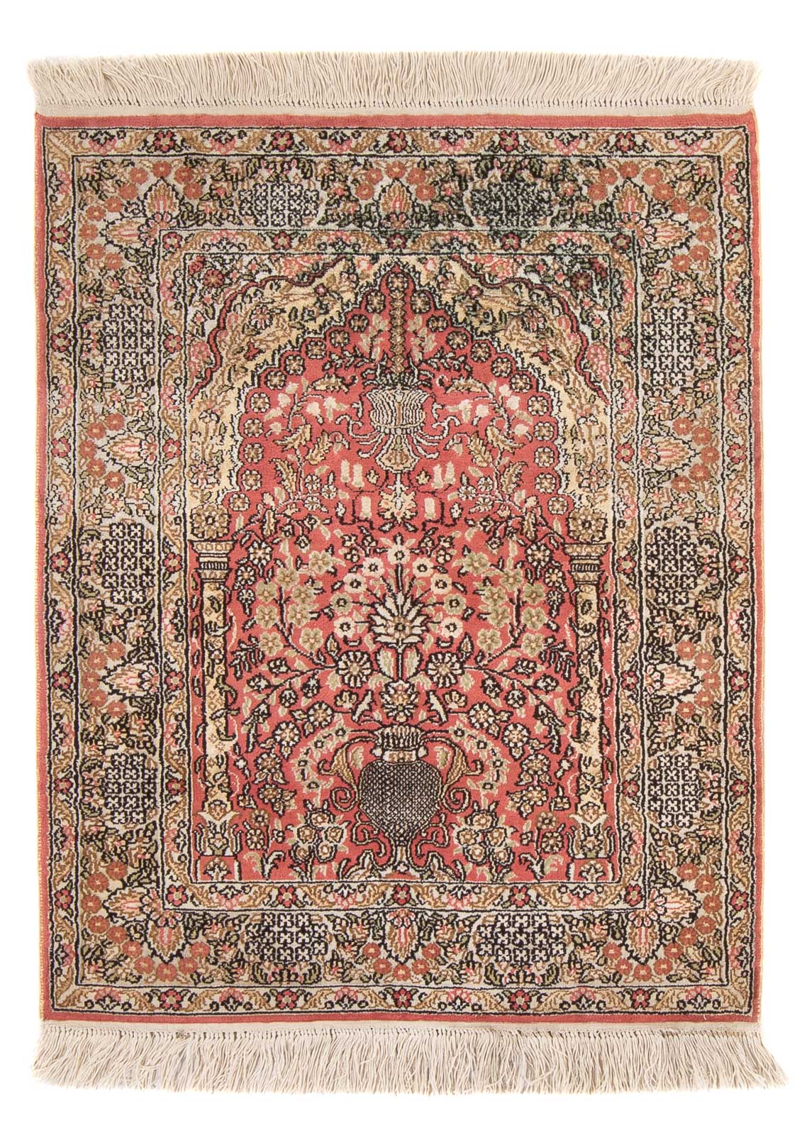 Tapis en soie - Soie chinoise - 86 x 64 cm - rouge