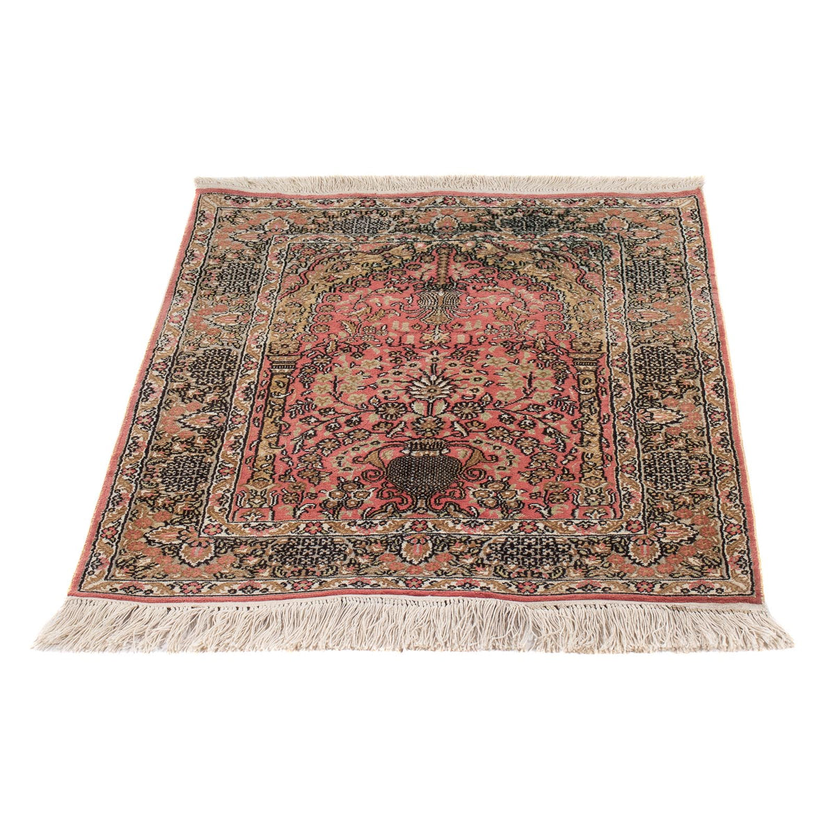 Tapis en soie - Soie chinoise - 86 x 64 cm - rouge