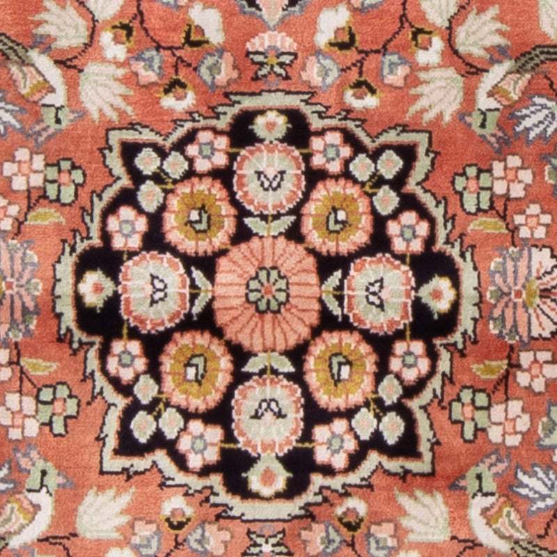 Tapis en soie - Soie chinoise - 93 x 62 cm - rouge