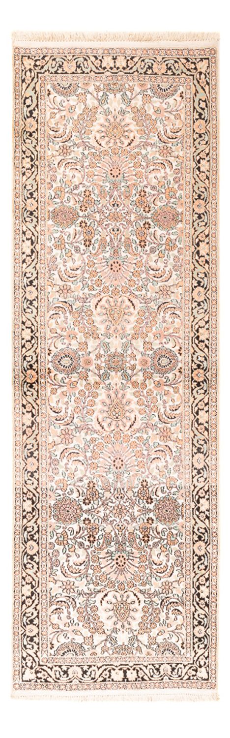 Tapis de couloir Tapis en soie - Soie du Cachemire - 280 x 96 cm - rose
