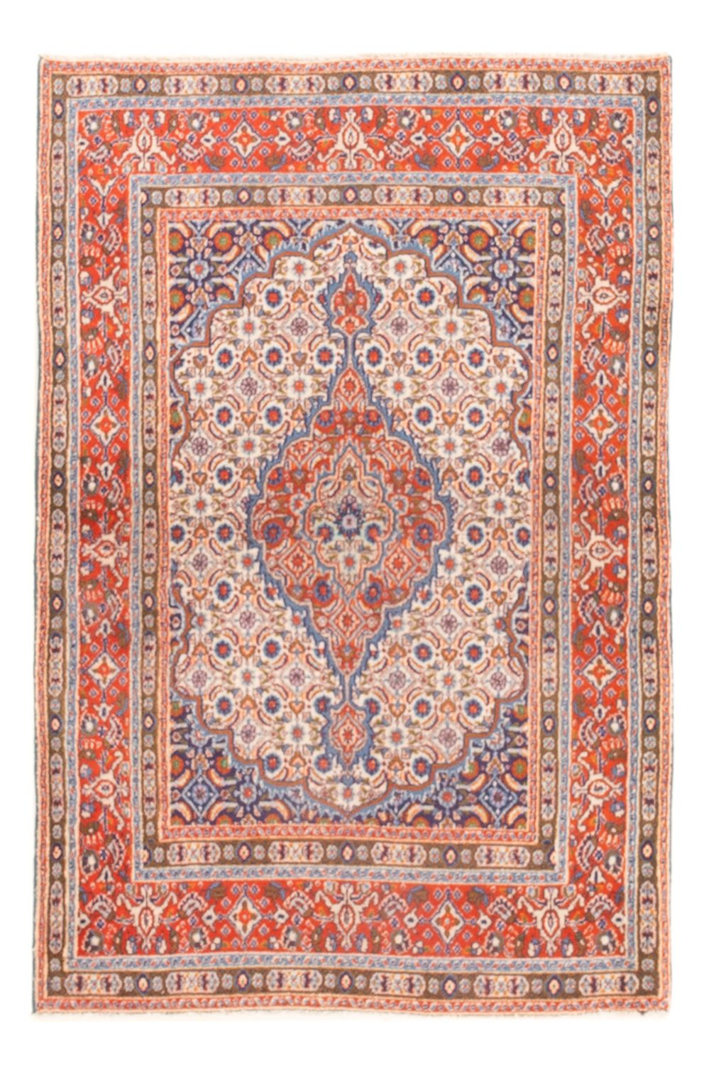 Tapis persan - Classique - 140 x 96 cm - rouge clair