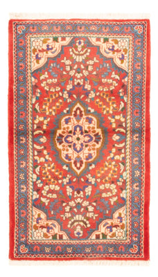 Tapis persan - Nomadic - 131 x 78 cm - rouge foncé
