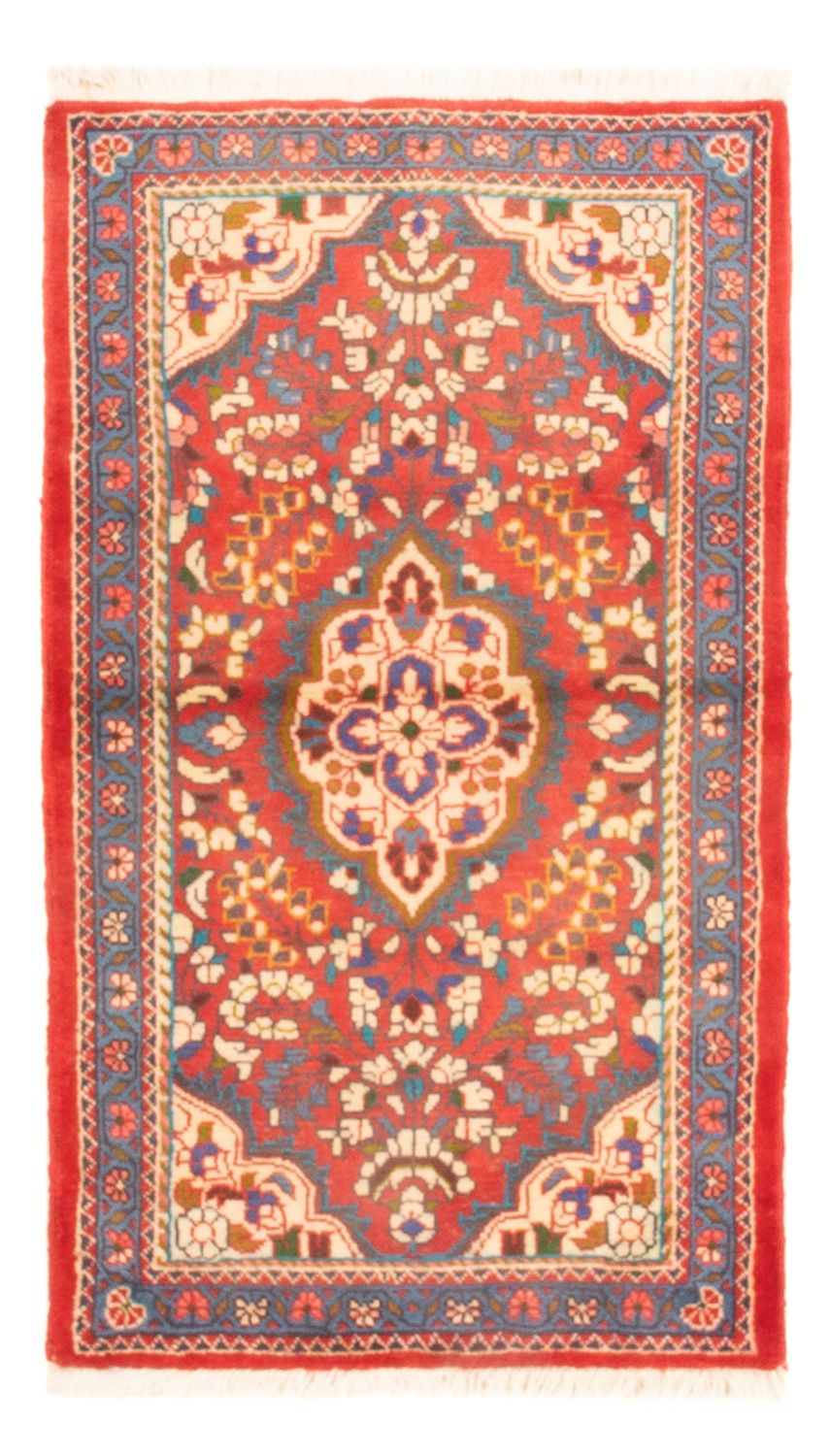 Tapis persan - Nomadic - 131 x 78 cm - rouge foncé
