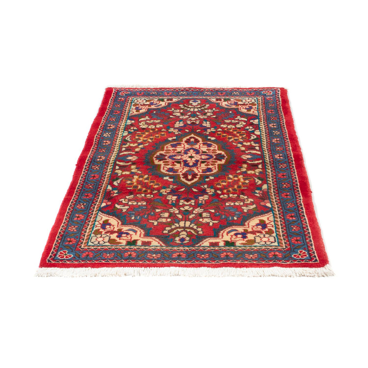 Tapis persan - Nomadic - 131 x 78 cm - rouge foncé
