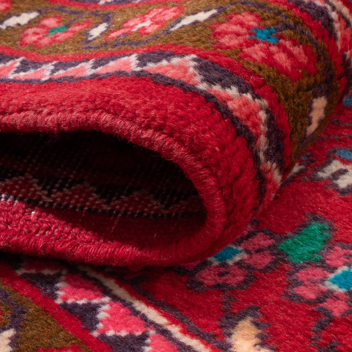 Tapis persan - Nomadic - 124 x 71 cm - rouge